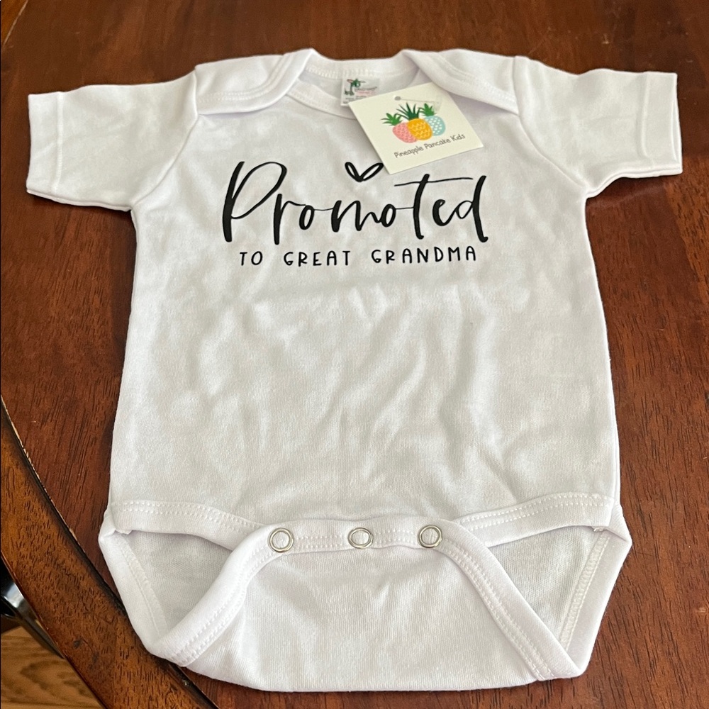 Promoted to Great Grandma onesie